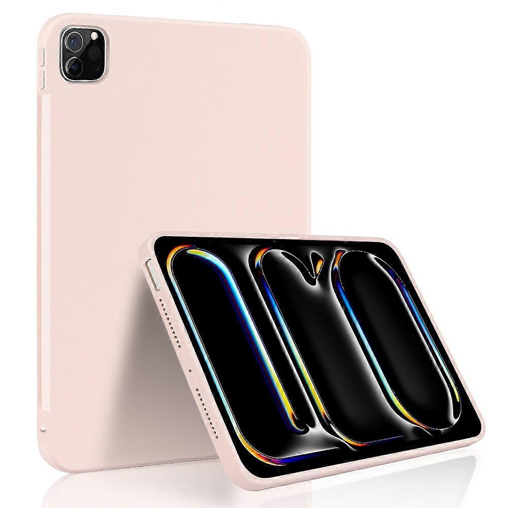 For iPad Pro 13 (2024) Liquid Silicone Case Scratch-Resistant Protective Tablet Shell