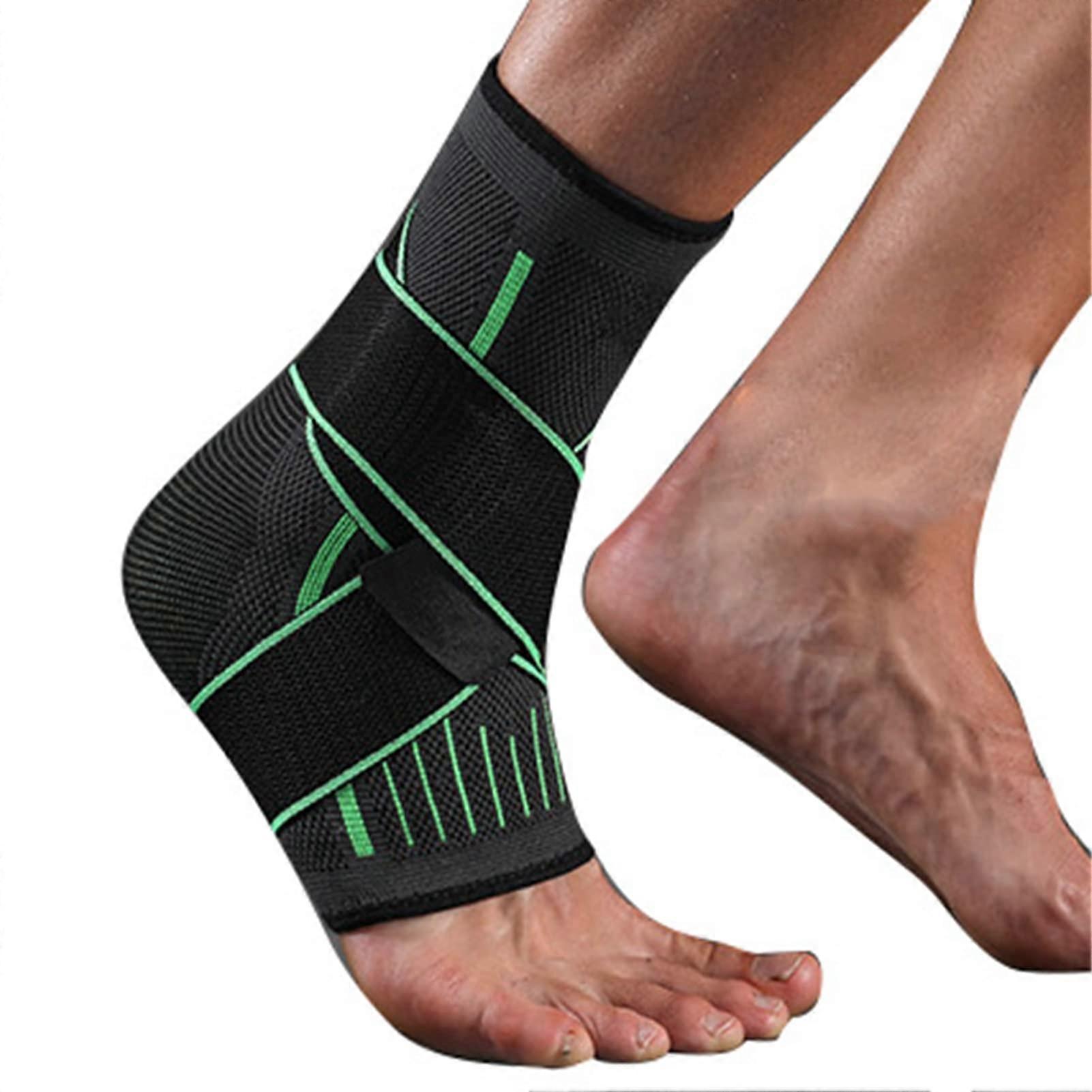 Ankle Support Brace with Adjustable Compression and Arch Support for Running, Sports, Breathable S/M