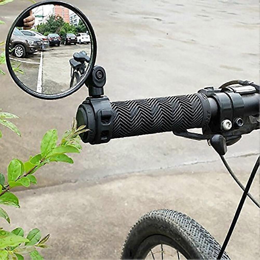 Adjustable Rearview Handlebar Wide Angle Convex Mirror Cycling Rear View MTB Bike