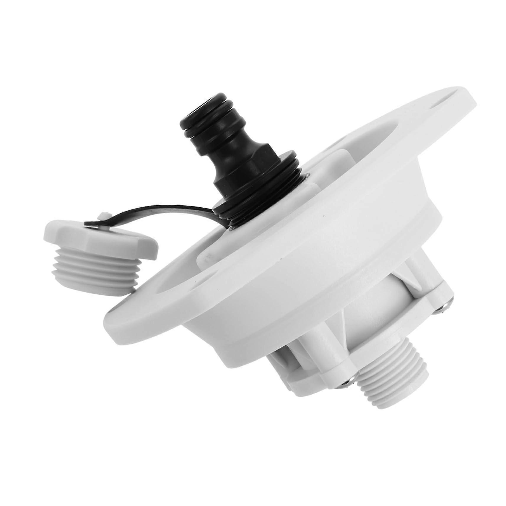 Rv Water Inlet Filler Cap Rv Water Fitting Rotating Stopper Valve for Efficient Fill
