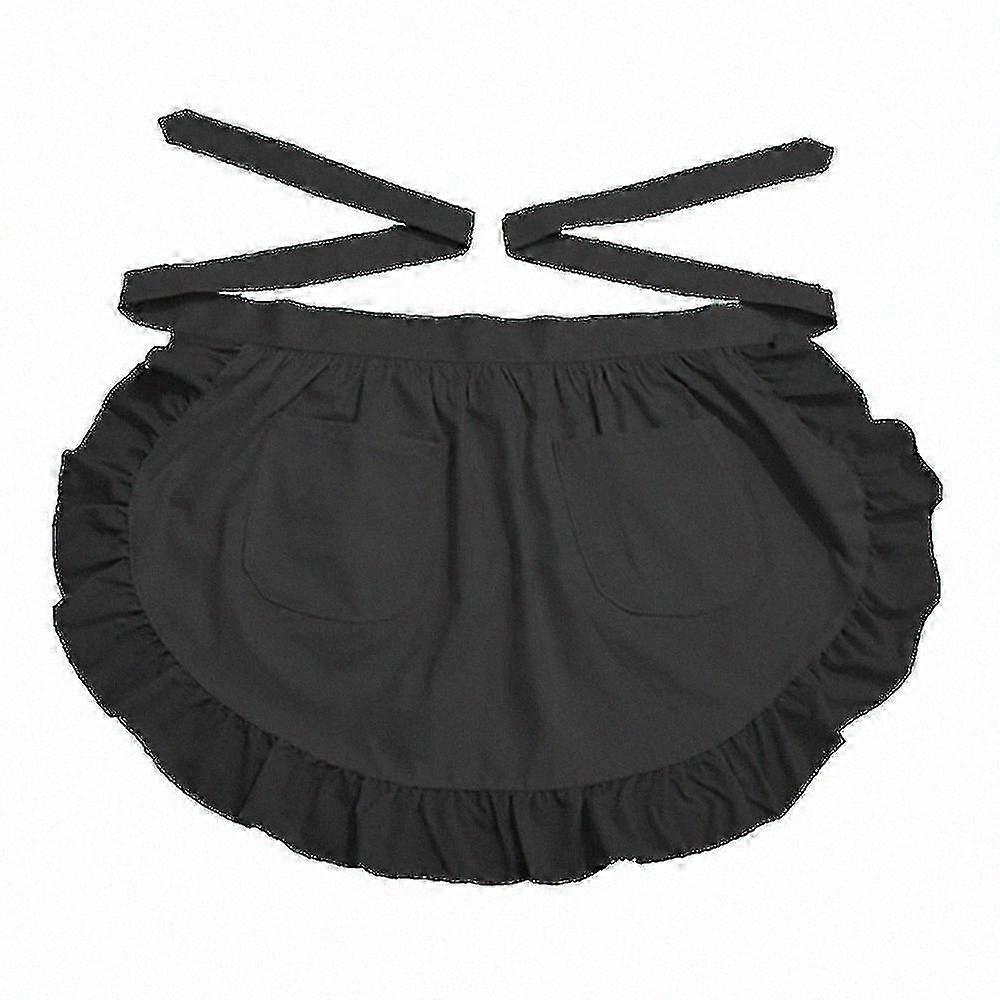 Cotton Bistro Half Apron with Pockets for Kitchen and Restaurant Use