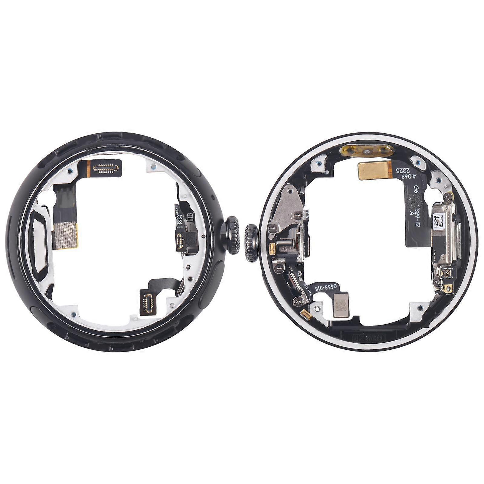 Für Google Pixel Watch 2 2023 G4TSL GC3G8 GD2WG Middle Frame Lünettenplatte mit Crown Spin Axis Flex Kabel