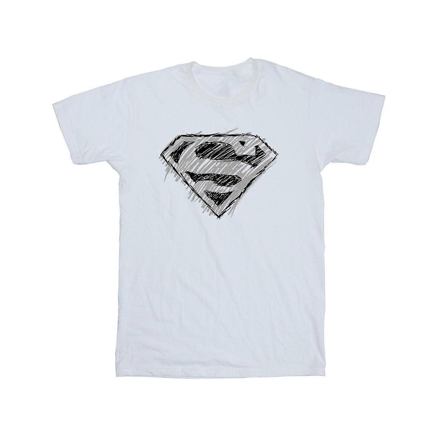 DC Comics Męska koszulka Superman Logo Sketch