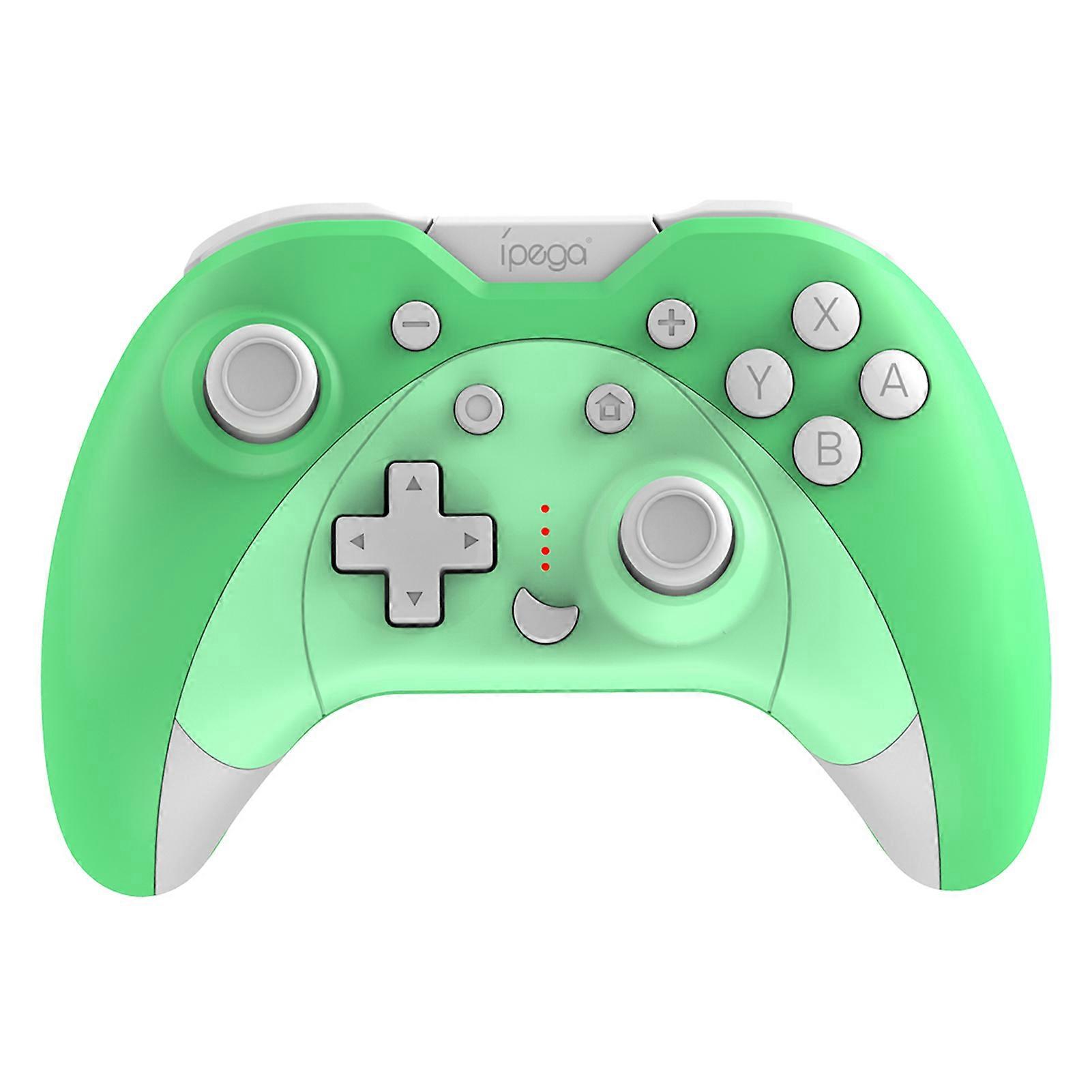 iPega PG-SW023 Wireless Game Controller: 6-Axis, Dual Vibration, Key Programming, Green