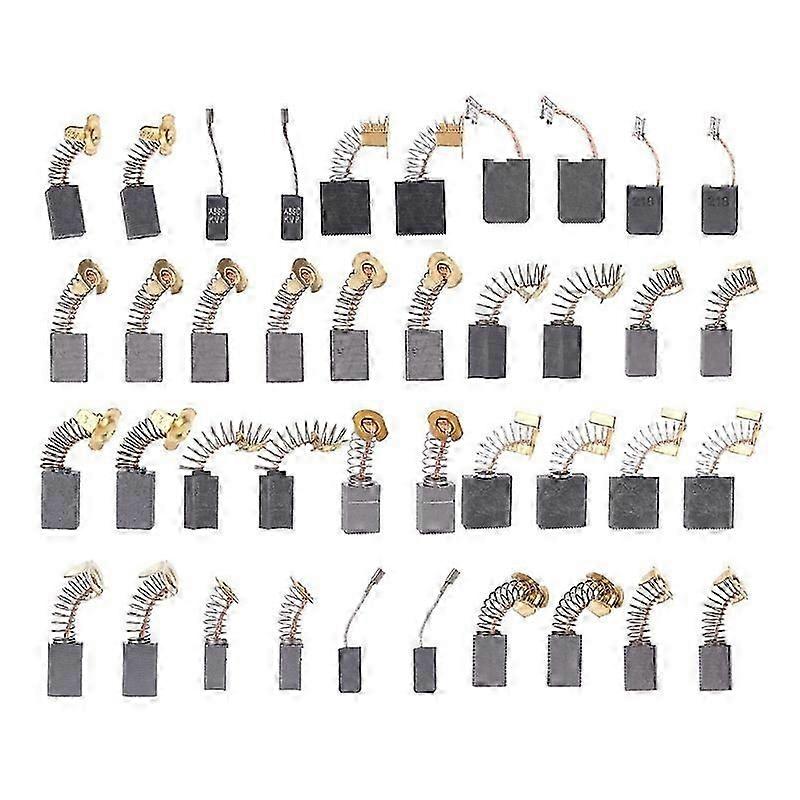40Pcs Carbon Brushes Replacement 10 Different Type Carbon Brush Motor
