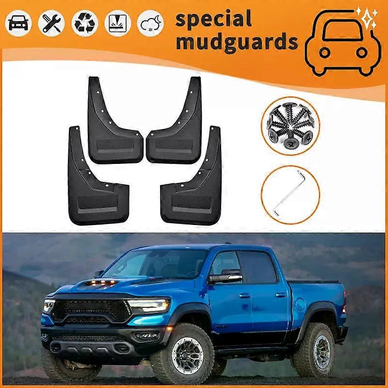 For 22 Dodge Ram Challenger models Mudguards Fender Mudflaps Front Rear Flares Splash Guards Cover Car Accessorie-fj