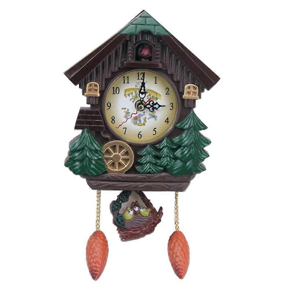 Creative decorative wall clock with cuckoo bird pattern