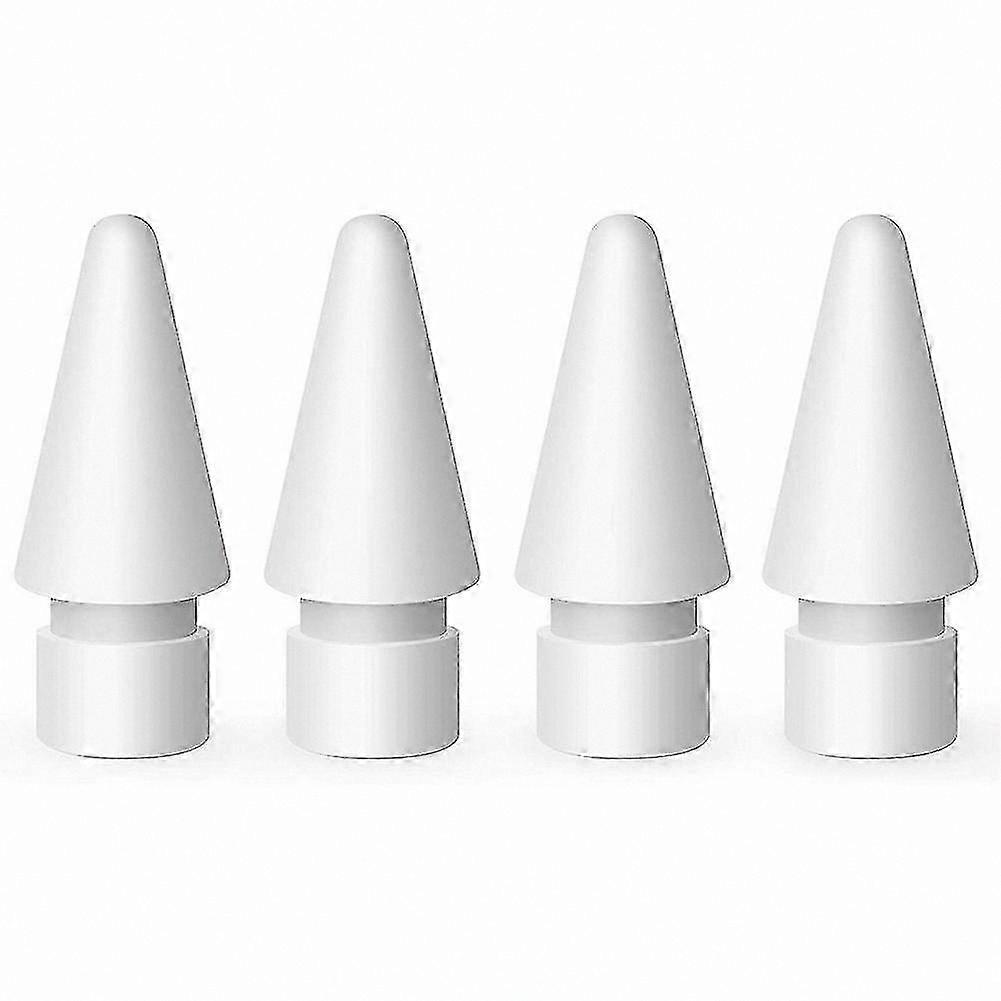White Replacement Tips for Pencil Nibs, Compatible with 1st & 2nd Gen Models (4 Pack)