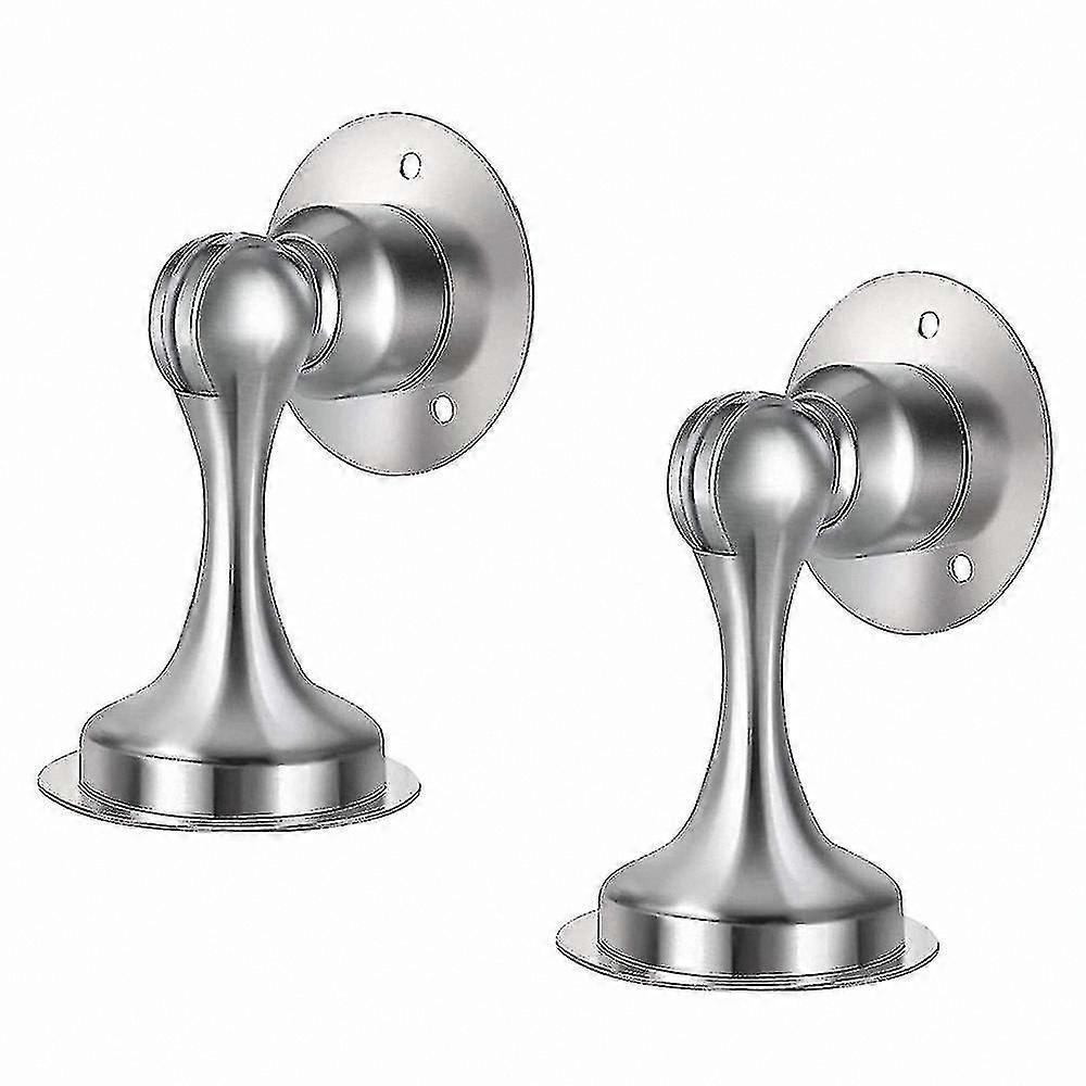 Durable Indoor Door Stopper, Anti-collision, Rust-resistant, with Double-sided Tape, No Drilling Required (Pack of 2)