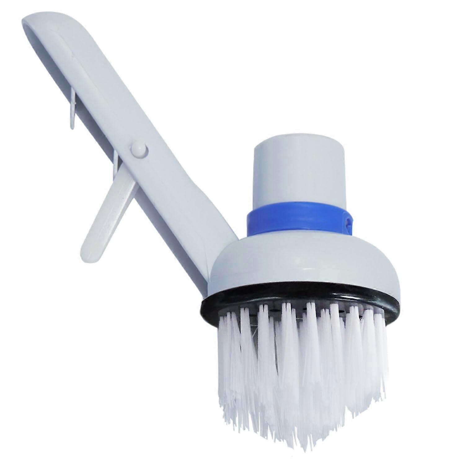 Lightweight PVC Pool Brush for Walls, Floors, and Tiles, Compatible with Hot Tubs and Spas, Includes Hose Connections