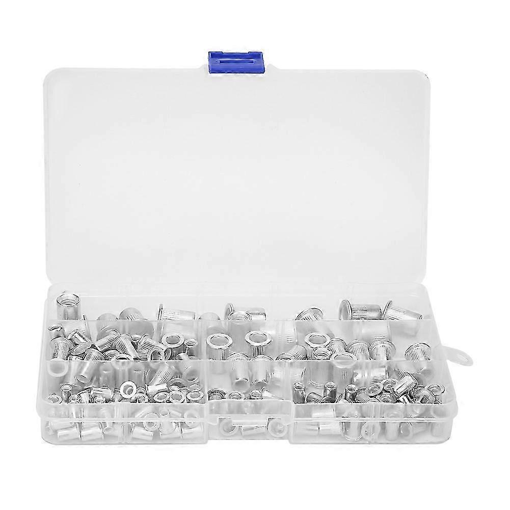 150kpl M3 M4 M5 M6 M8 Alumiininen niittimutteri kierteitetyt sisäosat Mutterit Sarja Laitteistokiinnikkeet