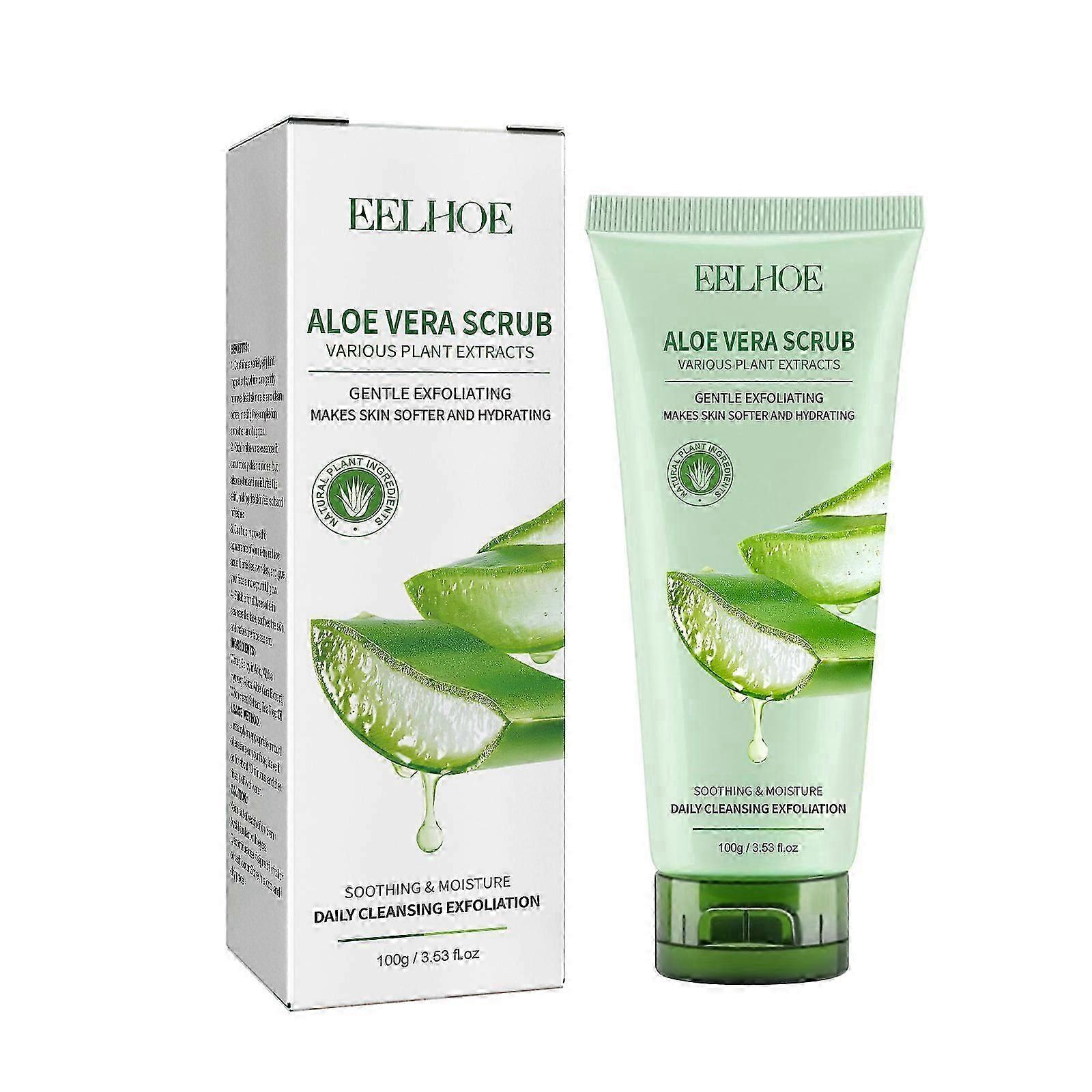 EELHOE Aloe Vera Scrub Deep cleansing, exfoliating, fading acne marks, and tender skin scrub