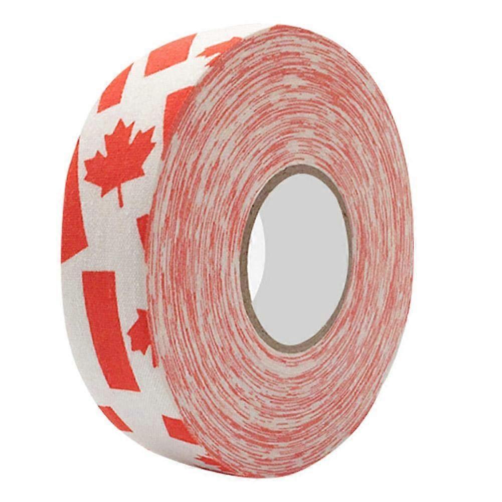 Hockey Protective Tape 2.5cm x 25m Red Maple Leaf for Hockey Sticks and Badminton Pole Pads Sports Safety Tape