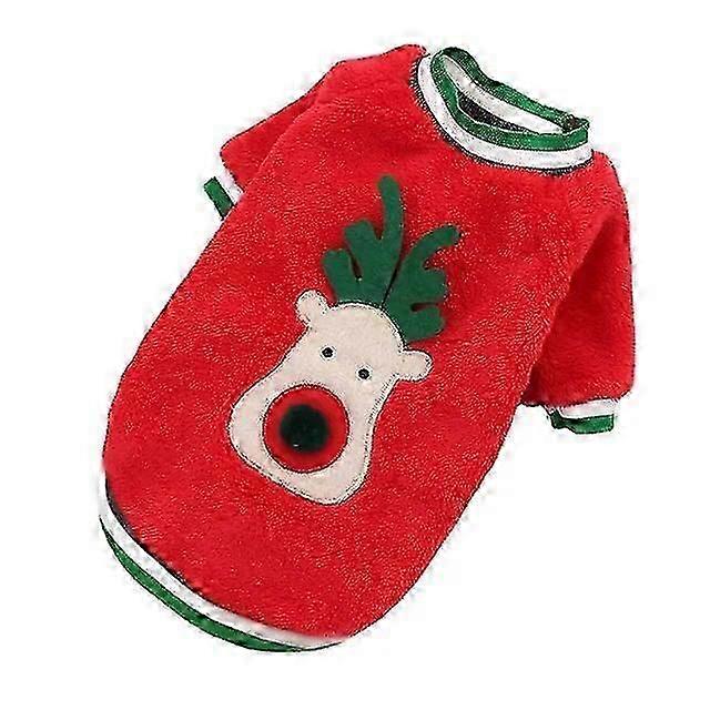 Julkläder för hund Vinter varma sällskapsdjur kläder för små, medelstora hundar...