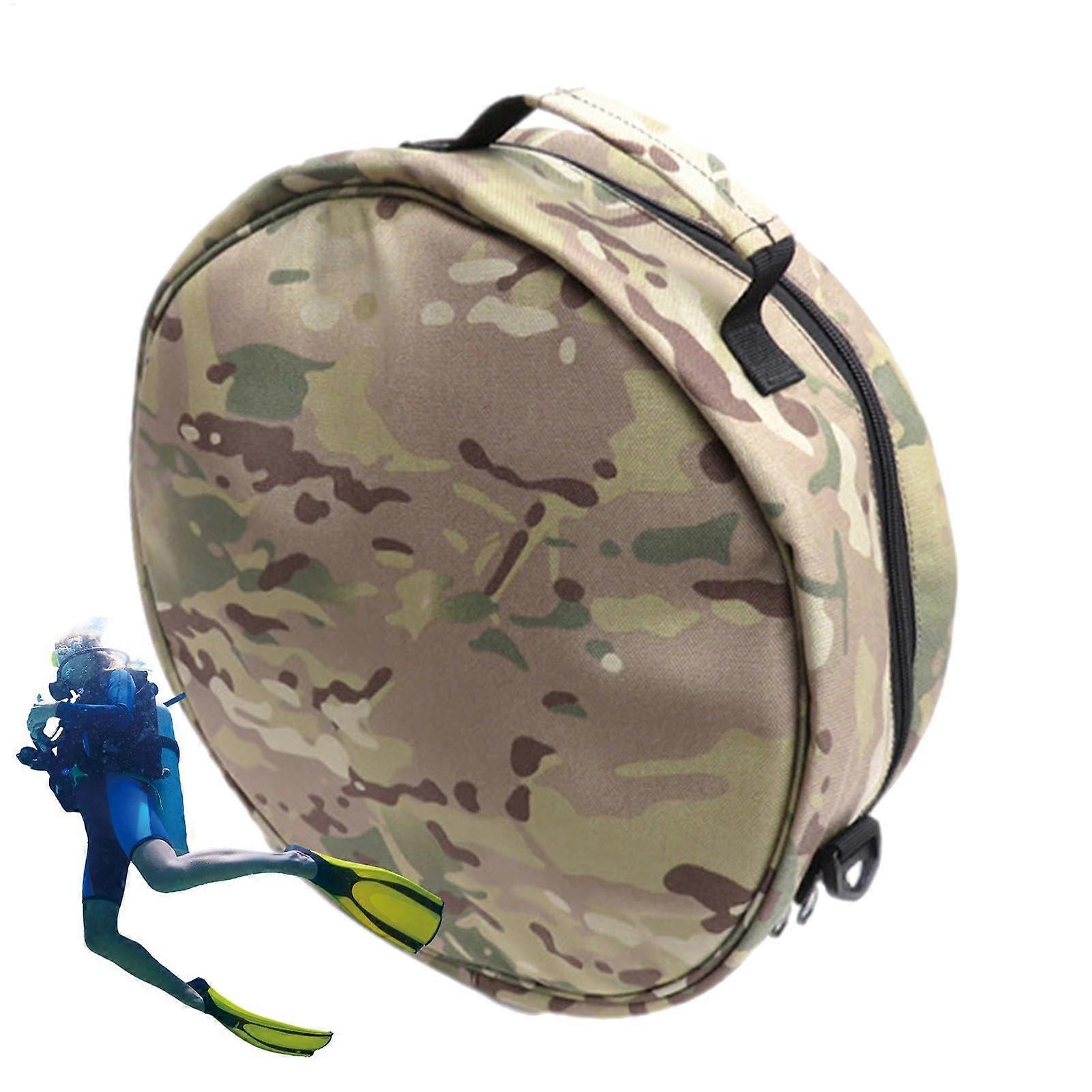 Dry Bag for Scuba Diving - Portable British Camouflage Diving Regulator Case with Detachable Shoulder Strap and Zipper Design