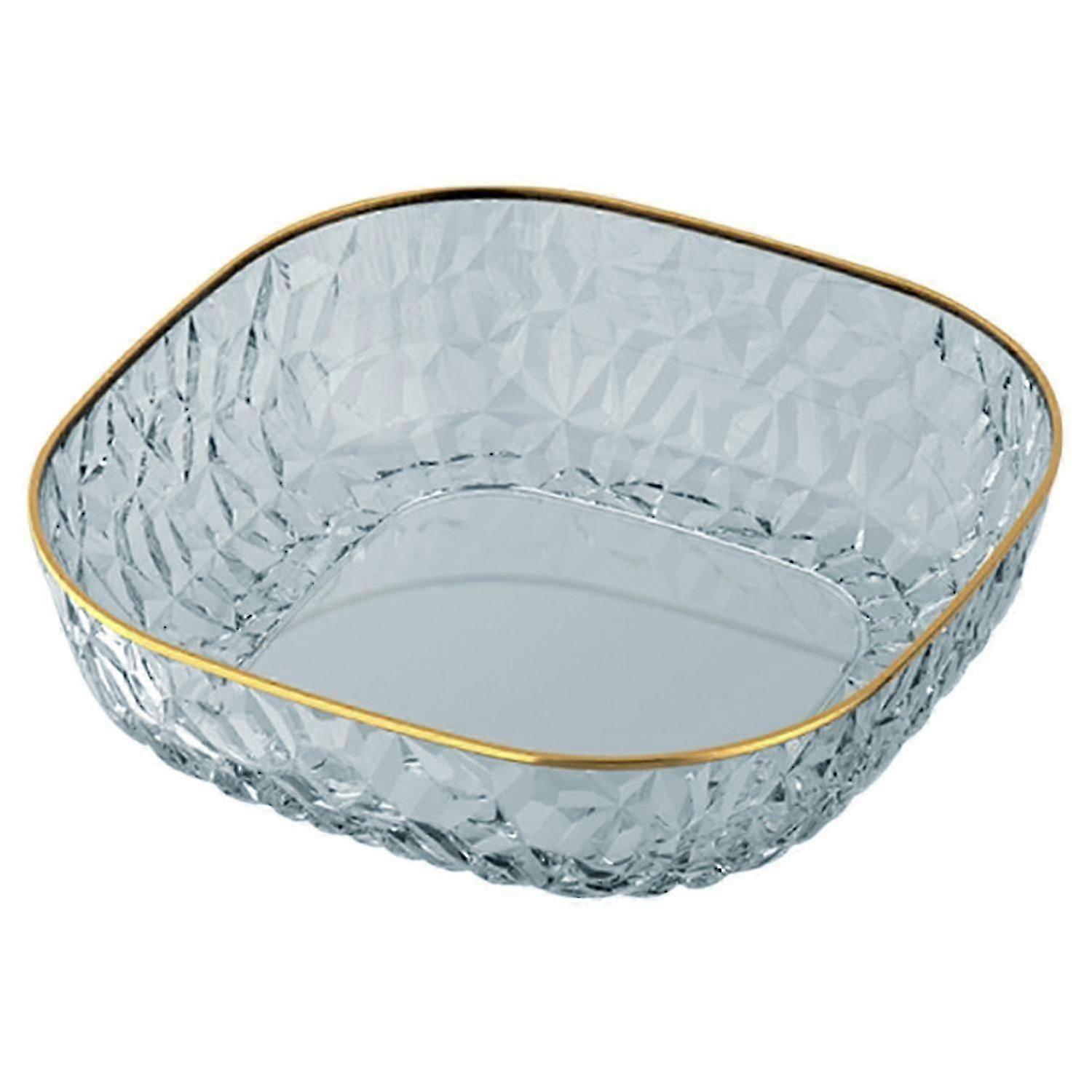 Fruit Plate Translucent Diamond-texture Light Luxury Large Capacity...