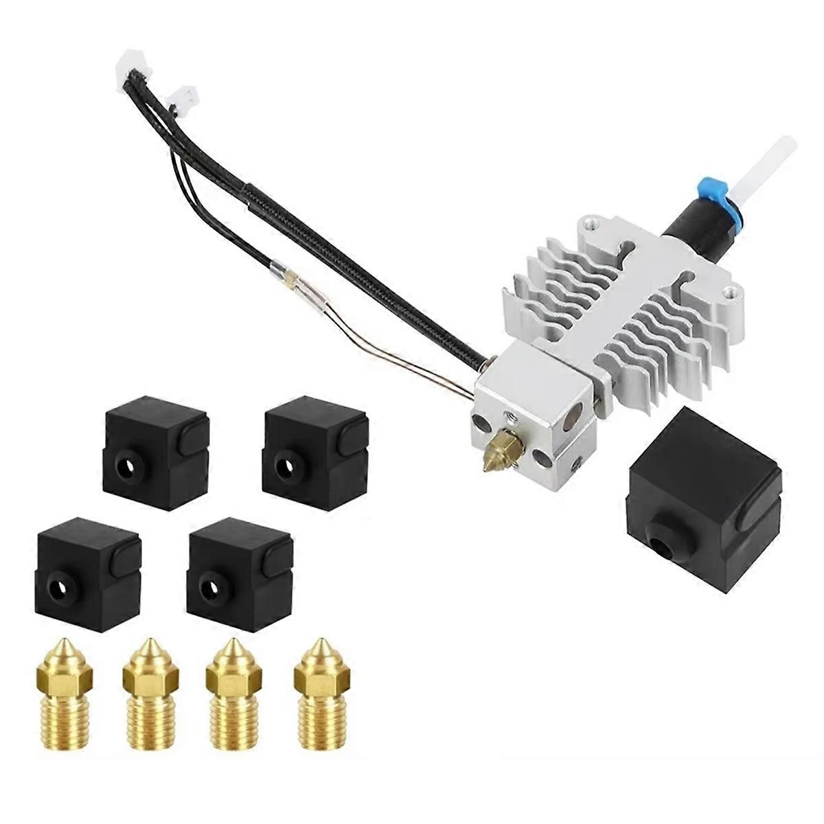 For 5 S1 Hotend with Silicone Sock and 0.4mm Nozzle Extruder Hot End Kit for 5 S1 3D Printer