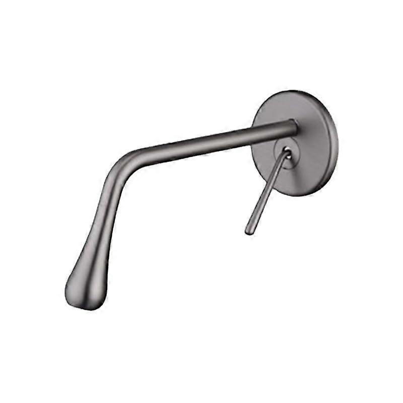 Wall Mounted Bath Sink Faucet Solid Brass Basin Mixer Tap Black Drop Design Model SLT105-F SLT105-L