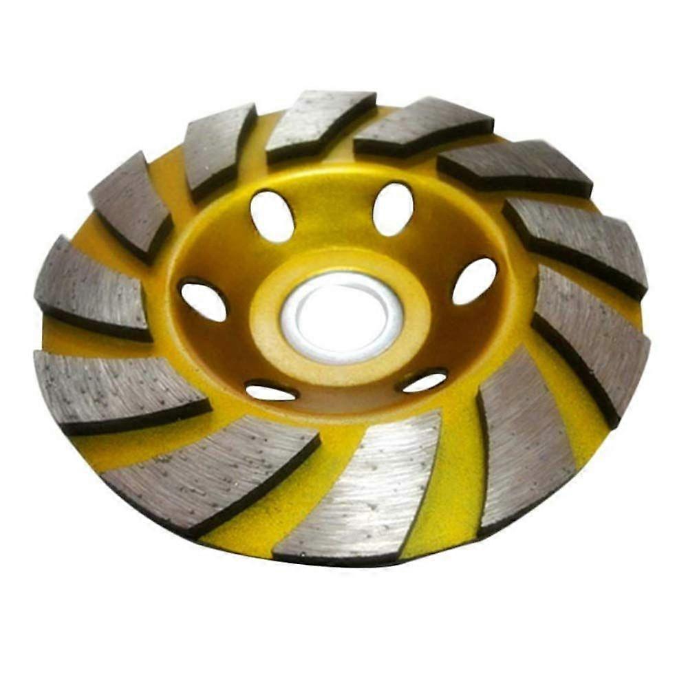 Diamond Turbo Disc for Angle Grinder, 12 Segments - 10.2 cm - Yellow