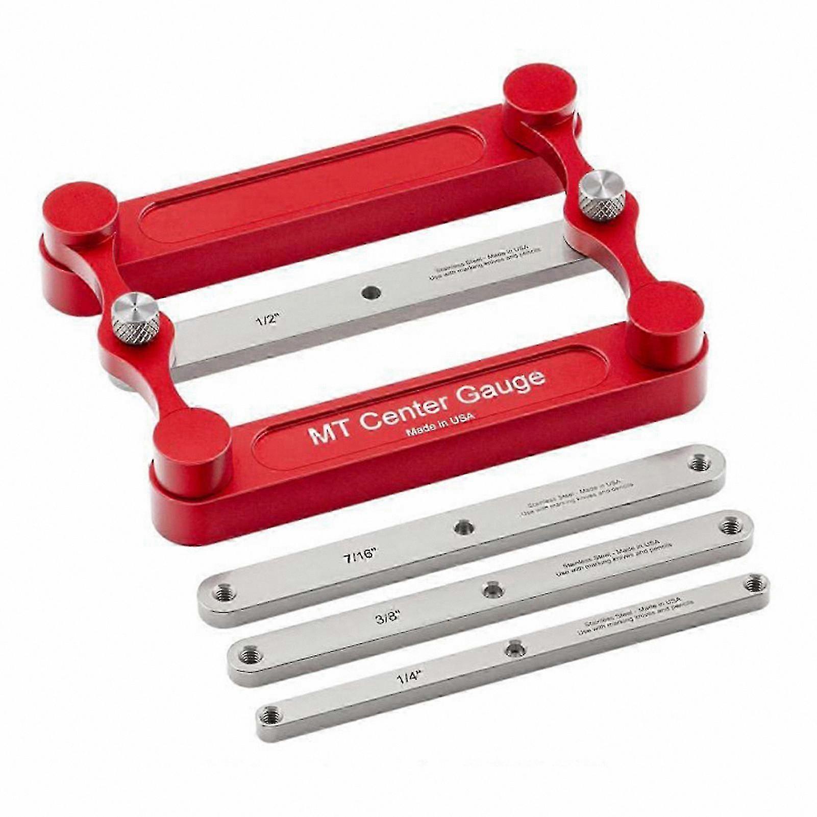 Stainless Steel Center Gauge for Woodworking Marking and Punch Locating Tool