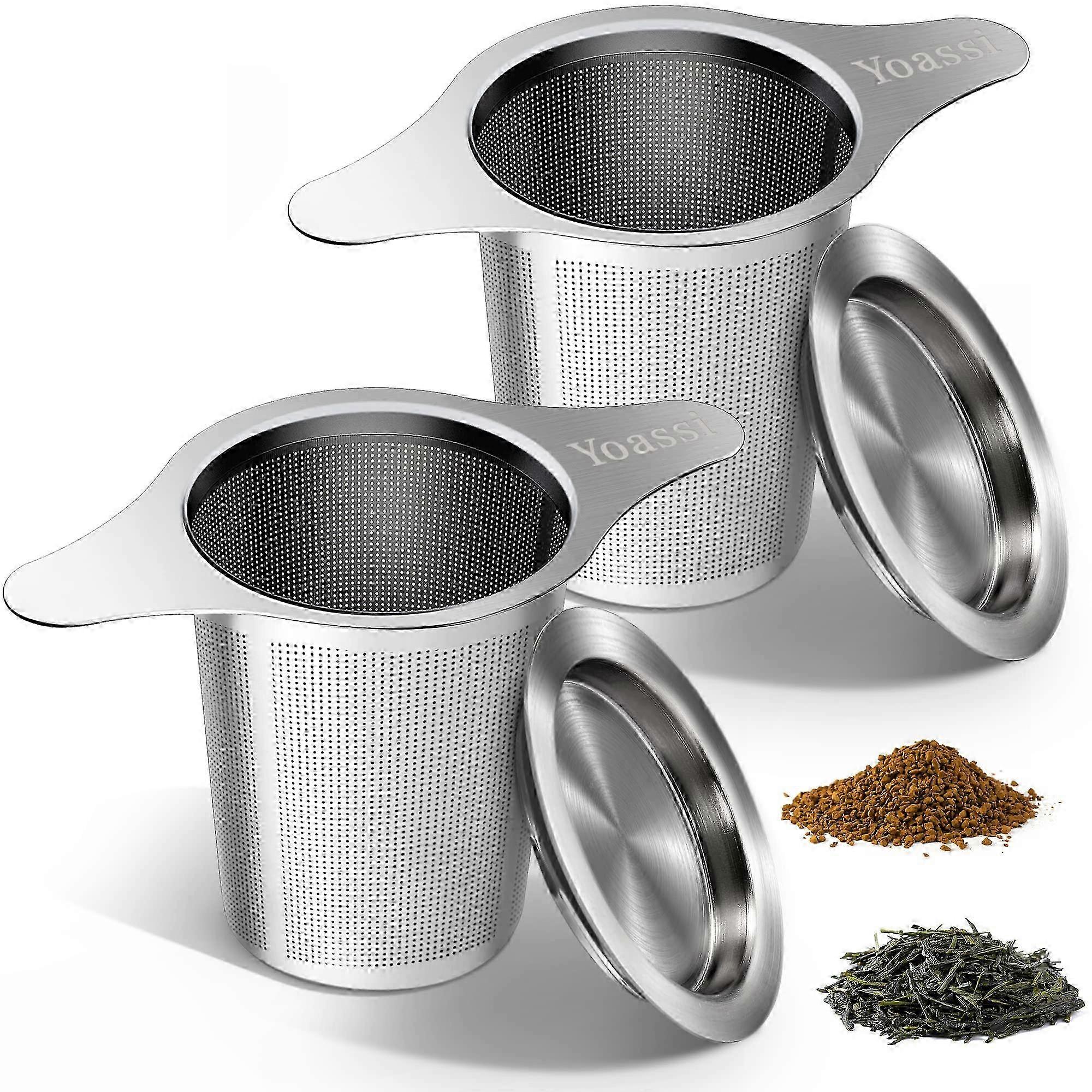 2 Pack Extra Fine Tea Infuser Mesh Strainer for Teapots 2025