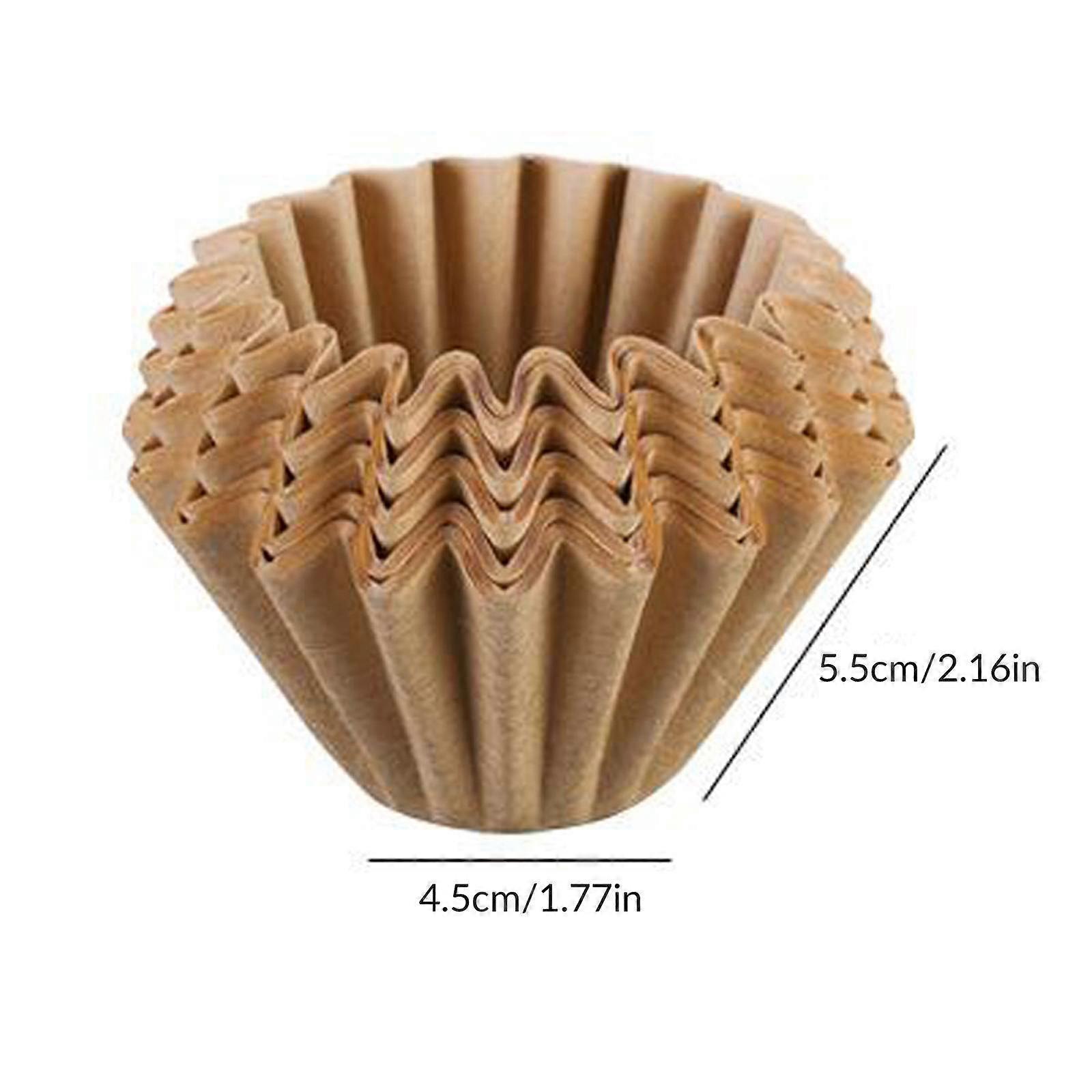 Coffee Filters, 50Pcs Single Serving Paper for Espresso Maker Dripper (S)