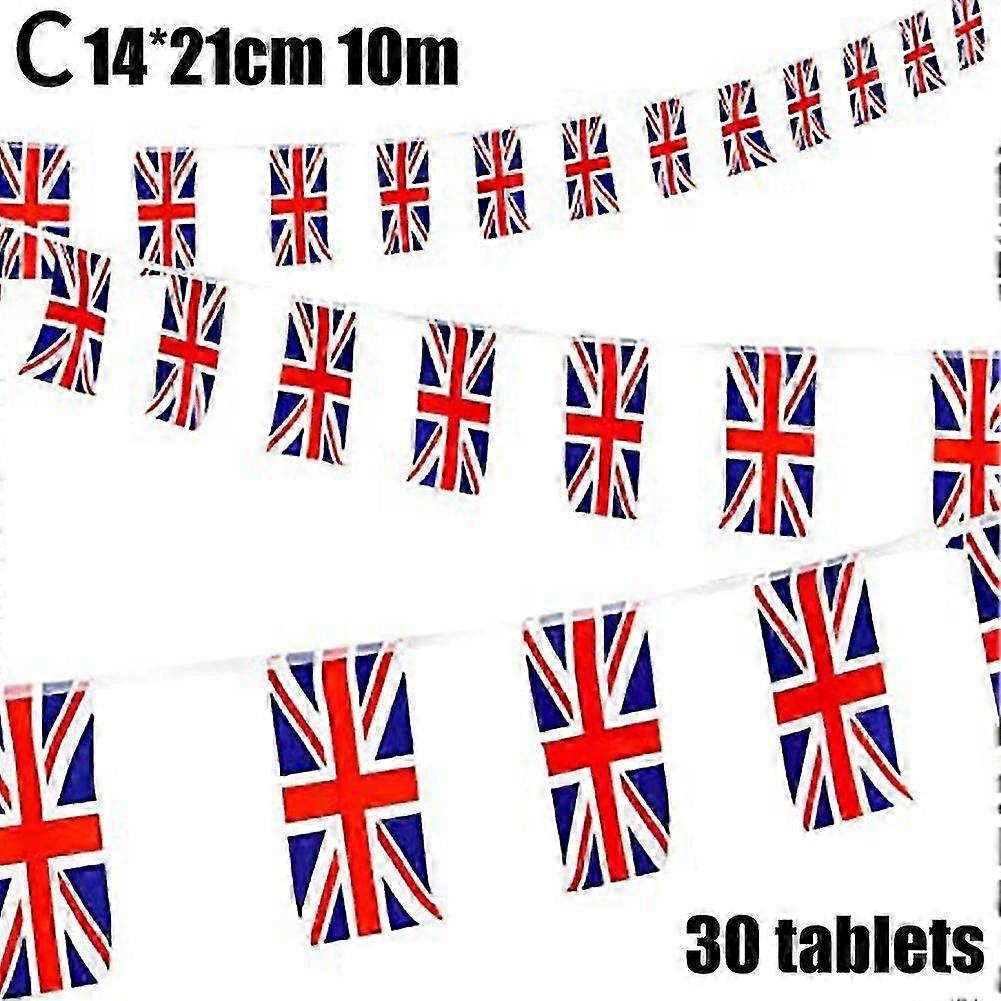 British Flag Triangle Hanging Flag Polyester Pull Flag Square Fan Hanging Flag 2025