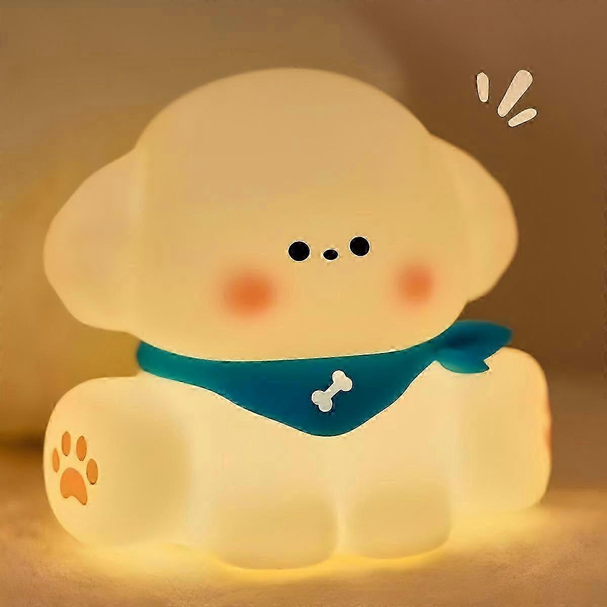 Cute Squishy Puppy Night Light for Nursery Bedside 2025