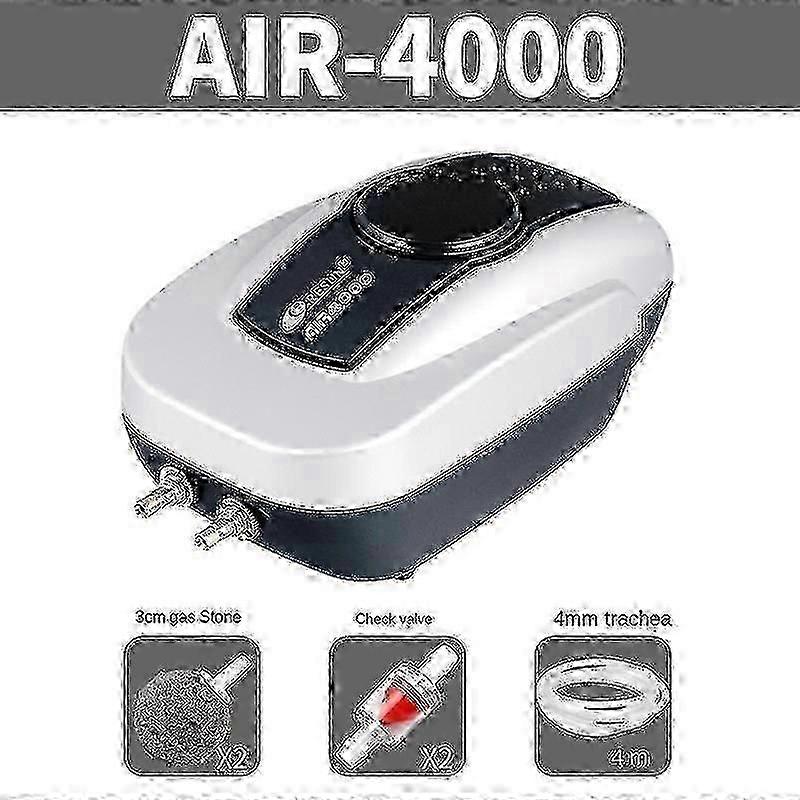 مضخة هواء البركة مهوية بركة كوي لبركة تصل إلى 1000 جالون بركة Deicer الكل في واحد بركة تهوية كيت مع منفذ مزدوج أنابيب الطيران فحص أحجار الهواء