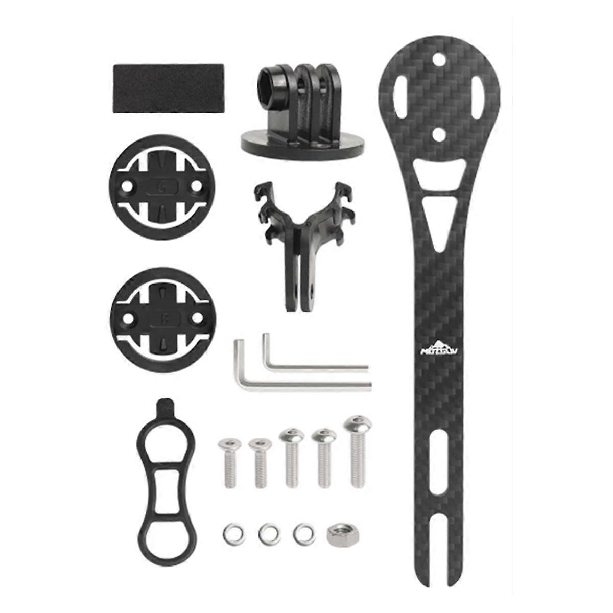 Carbon Fiber Computer Mount Holder for , Road Bike Speedometer Bracket Stopwatch Holder 130mm
