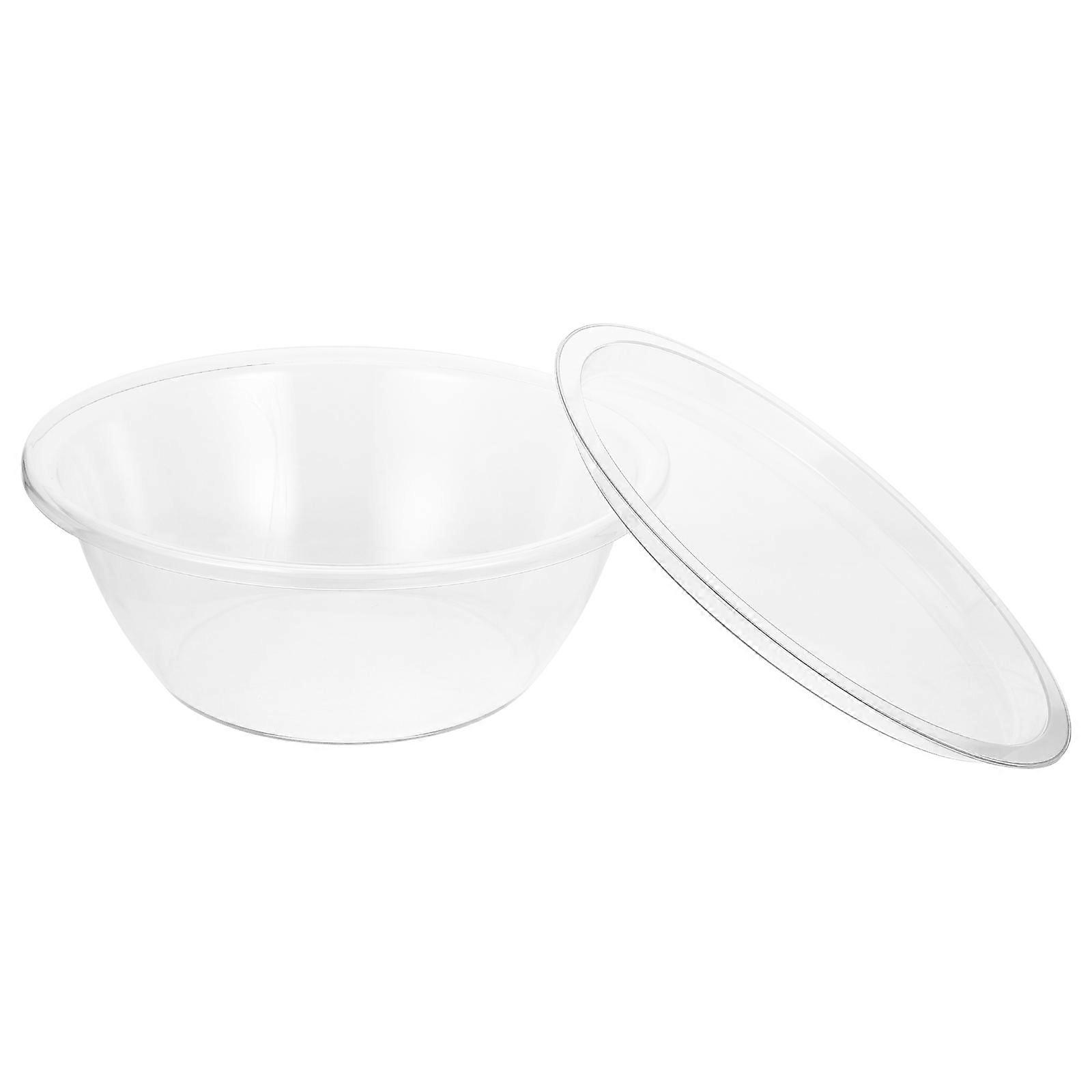 Transparent Bowl for Mixing with Lid for Kneading Dough