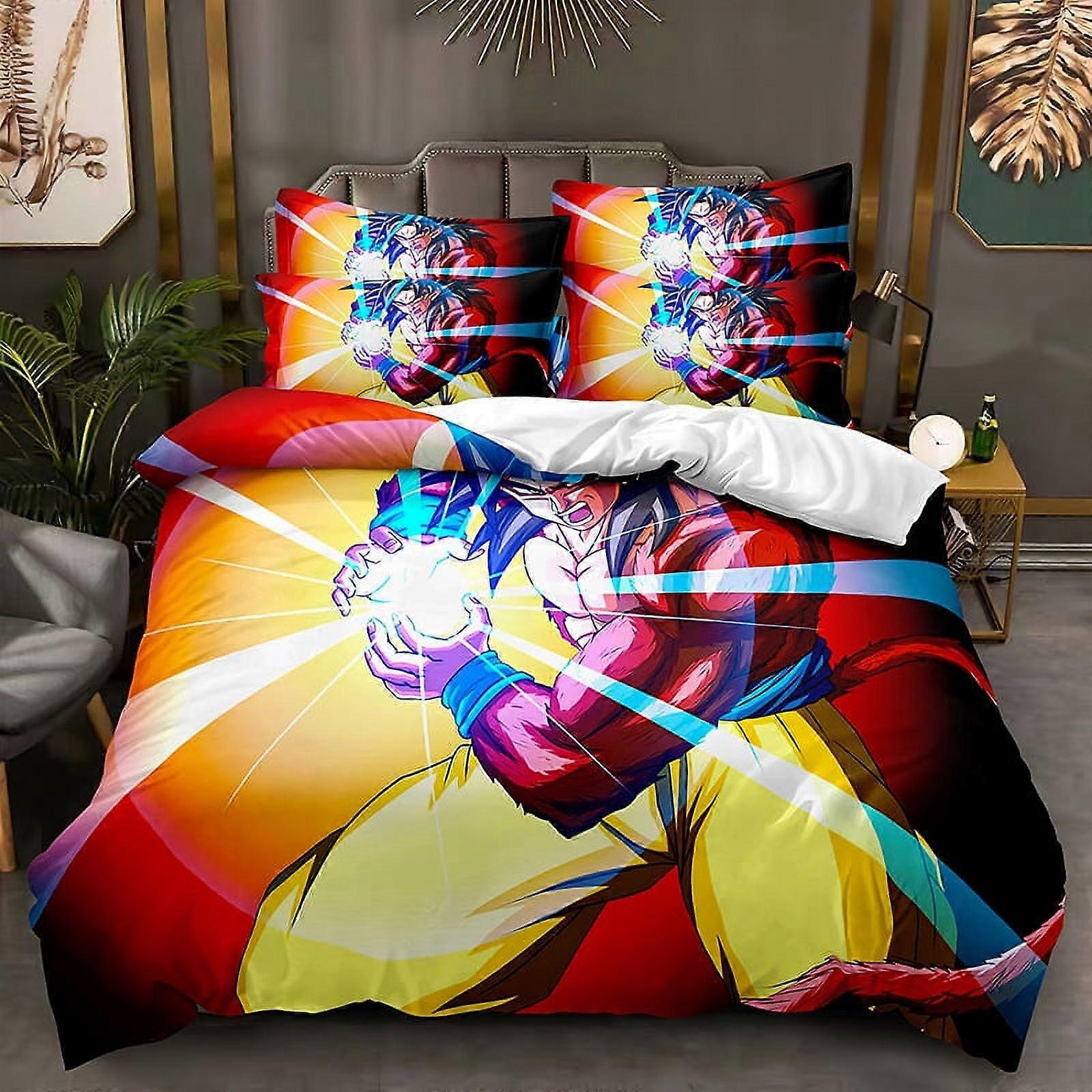 Dragon_ball Comforter Set 3 Piece Bedding Set Bedding Super Soft Microfiber Reversible Comforter, Twin/Full