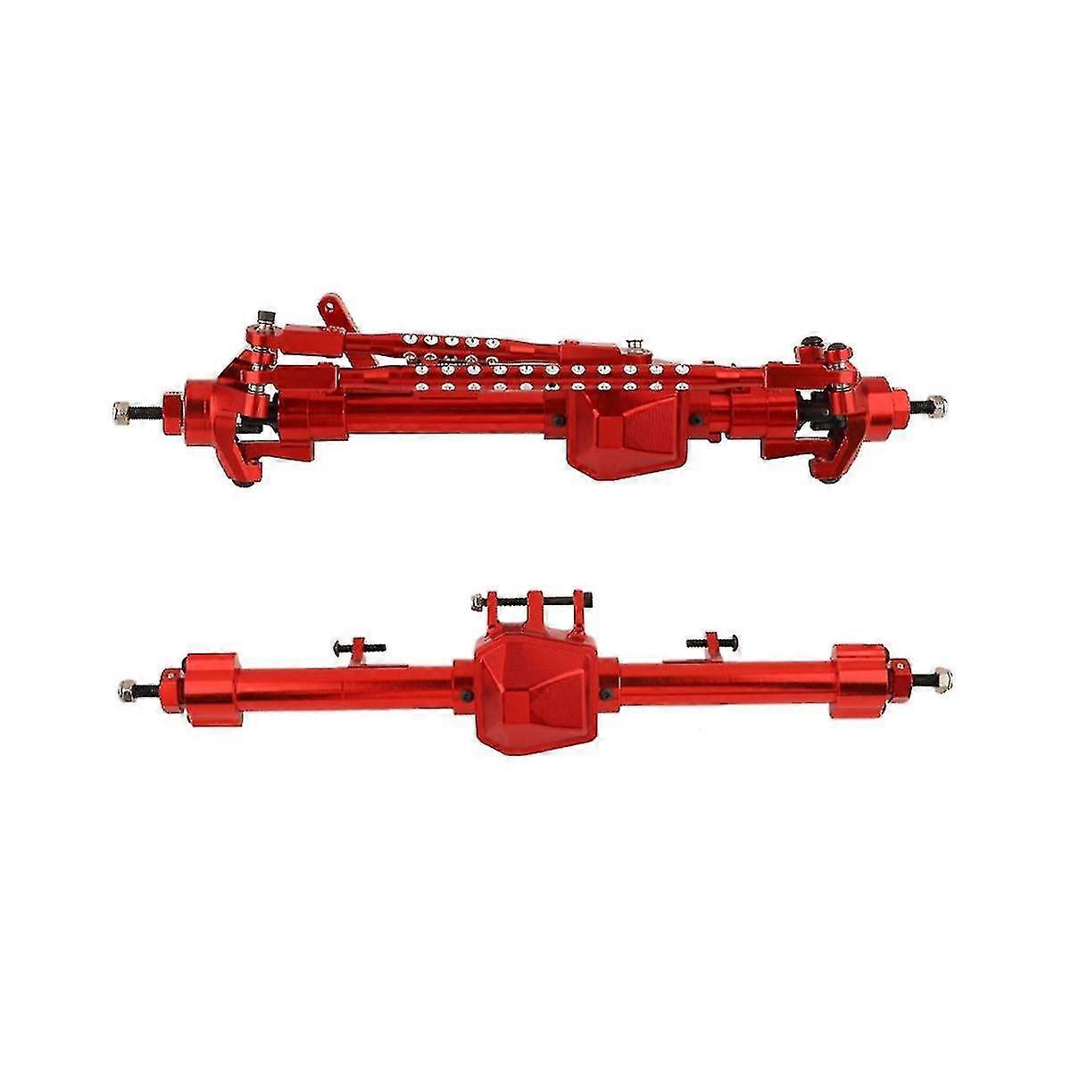 2pcs Metal Front and Rear Axle Set, Upgrade Parts for Axial SCX6 1/6 RC Crawler Car