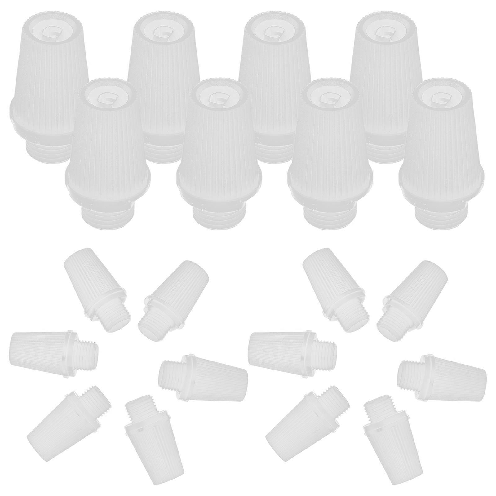 Round Cable Glands Pendant Lighting Wire Strain Reliefs for Pendant Light White Pp Plastic Strain Relief 50Set