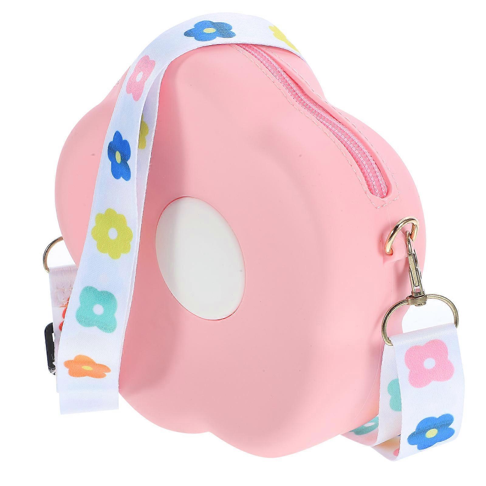 Small Over The Shoulder Purse Adjustable Shoulder Strap Bag for Outdoor Use Assorted Color Silicone Storage 1Pack