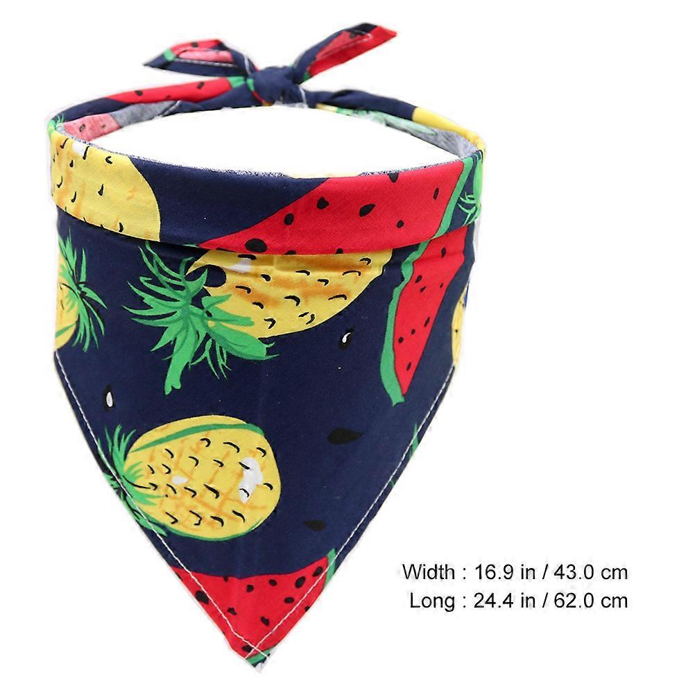 Pet Scarf Cotton Printed Saliva Towel for Pet Use 6Pcs Assorted Color
