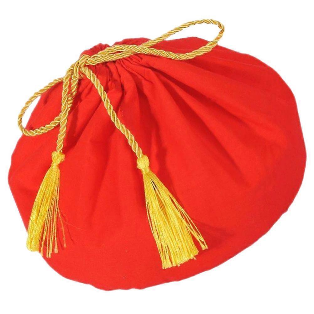 Jar Cover Cloth Jar Covers Wine Jar Red Fabric Seal Wine Jar 1Pcs