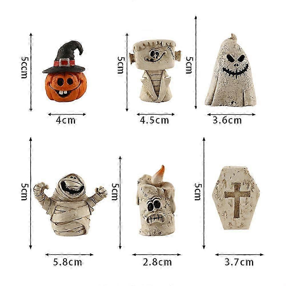 Halloween Pumpkins Head Ghosts Ornament Durable Crafts Decorative Model for Party Decor