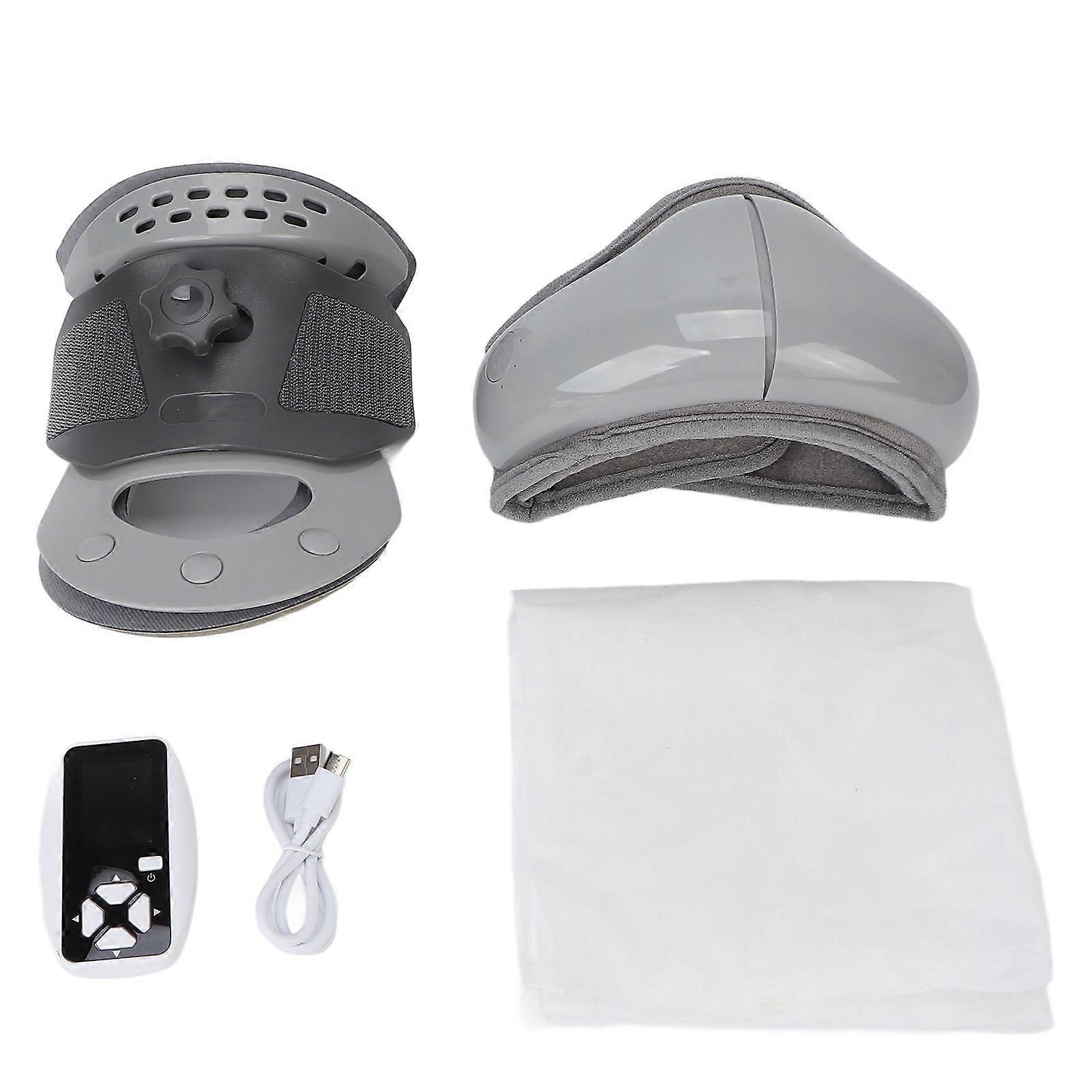 Neck Traction Device Inflatable Adjustable Hot Compress Cervical Stretching Correction Therapy Device