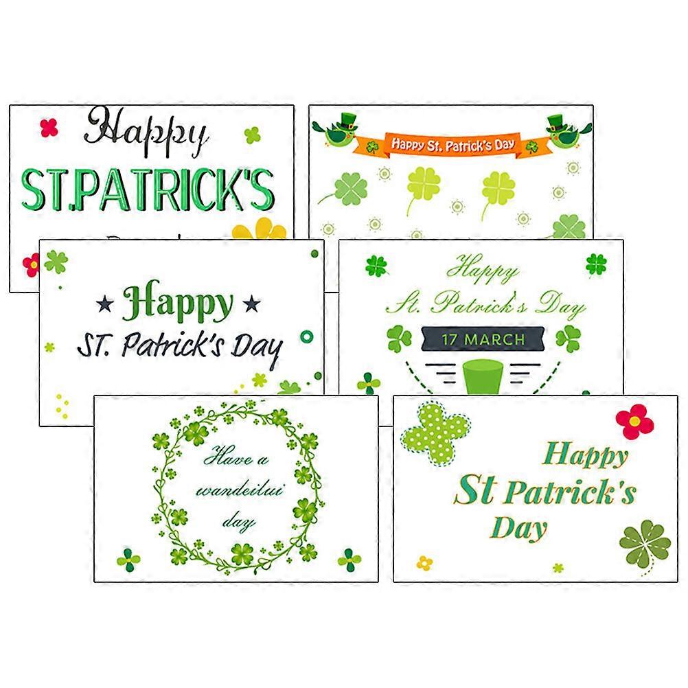 St Patrick's Day Greeting with Envelopes for 3Sets Assorted Color