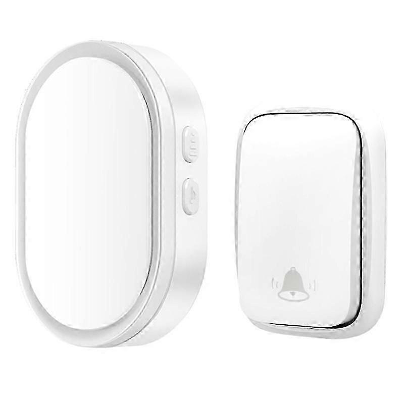 CACAZI FA99 Wireless Self-generating Press Doorbell Home Remote Door Bell, 1 Receiver and 1 Transmit