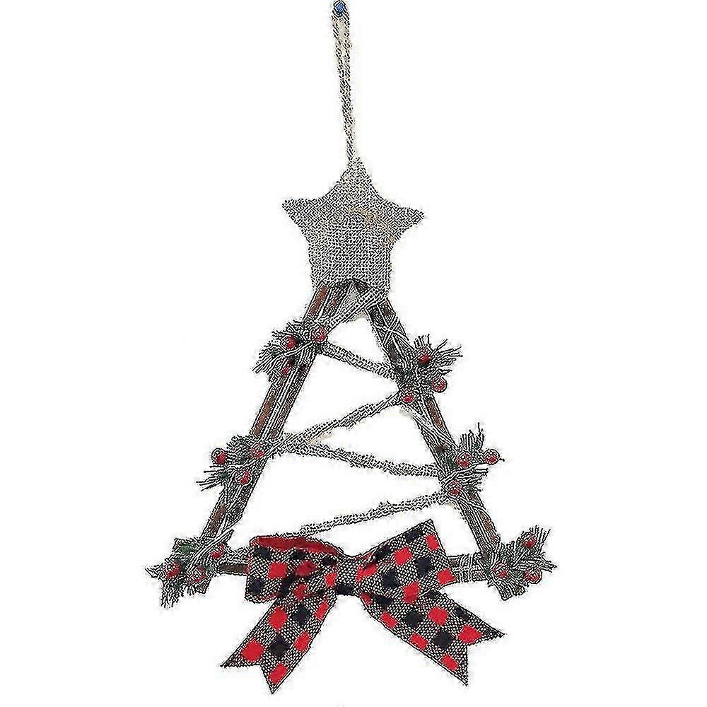 クリスマスリースハンギングオーナメントクリスマス雪だるまリースオーナメントLEDライト装飾myi