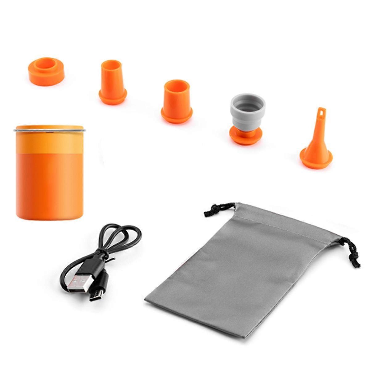 Qunature Air Pump Inflatable Pumping Camping Light Type-C Charging Mini Portable Outdoor Inflator Pump