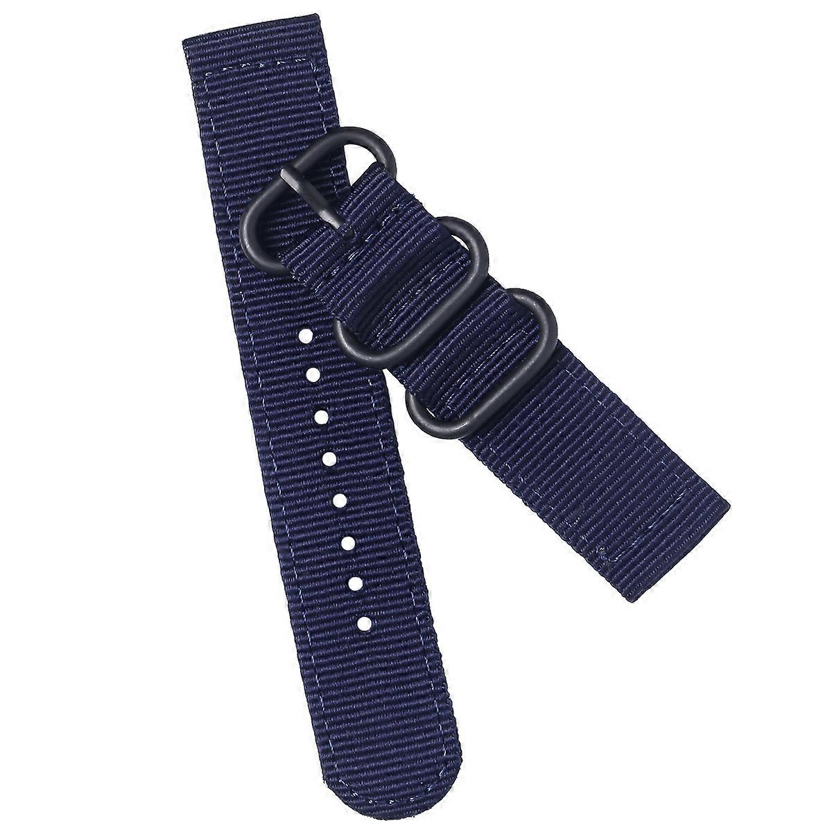 22mm Nylon Watch Strap for Watch Band Replacement Durable Navy Blue Style
