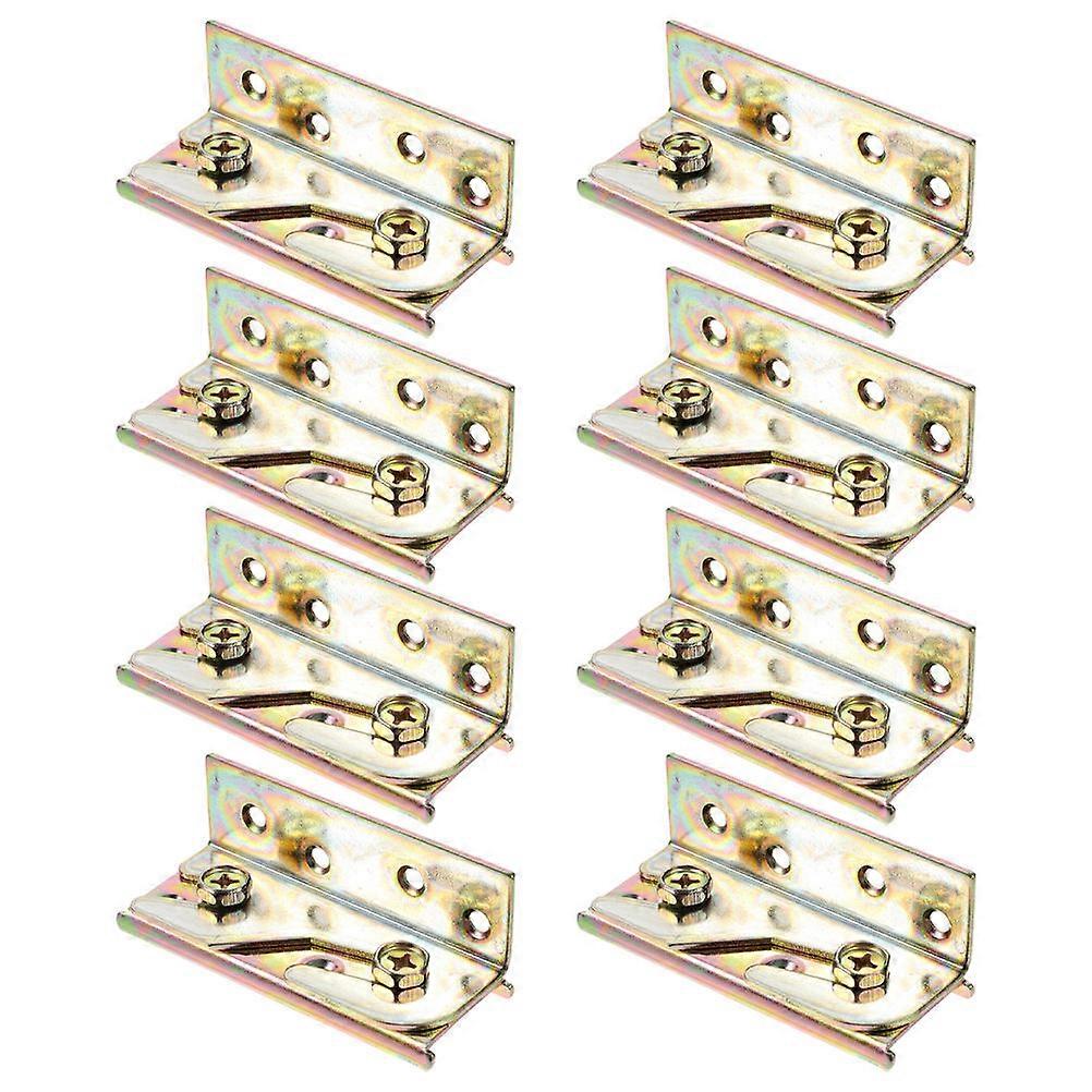 Metal Bed Rail Hooks for Bed Frame Hardware 16Pcs Accessories