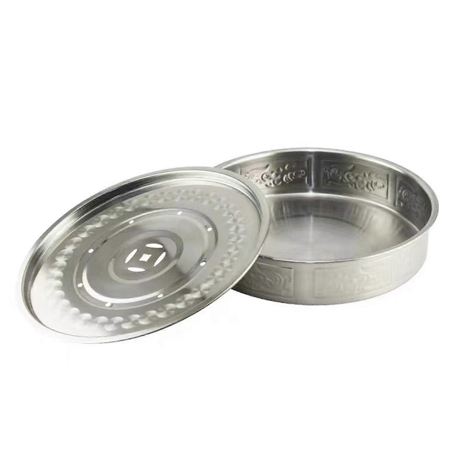 Tea Tray Space Saving Round Draining Tea Tray for Tea Cup Indoor Home Office
