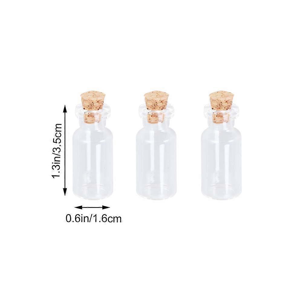 Cylindrical Glass Test Tubes with Caps 50Pcs Ideal for Home Use Liquid Storage 1.6x3.5x1.6Cm Ergonomic Design Containers