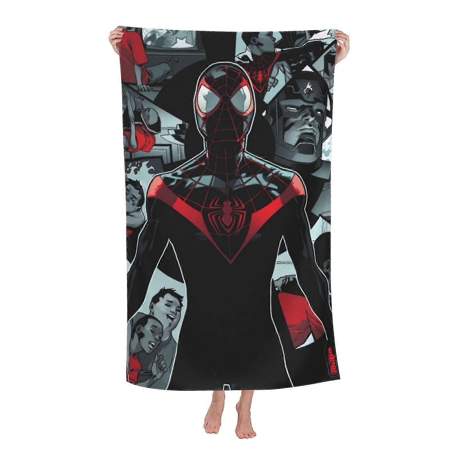 Miles Morales Beach Towel, Microfiber Sand Free Bath Towel, Super Absorbent Towel, Quick Dry Large Lightweight Towels for Bath Swimming Pool Travel Sp