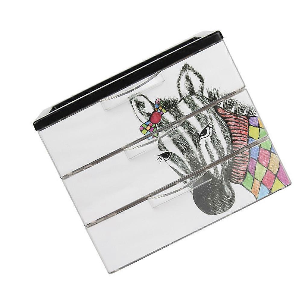 Home Storage Drawer Box with Cartoon Pattern for Cosmetics