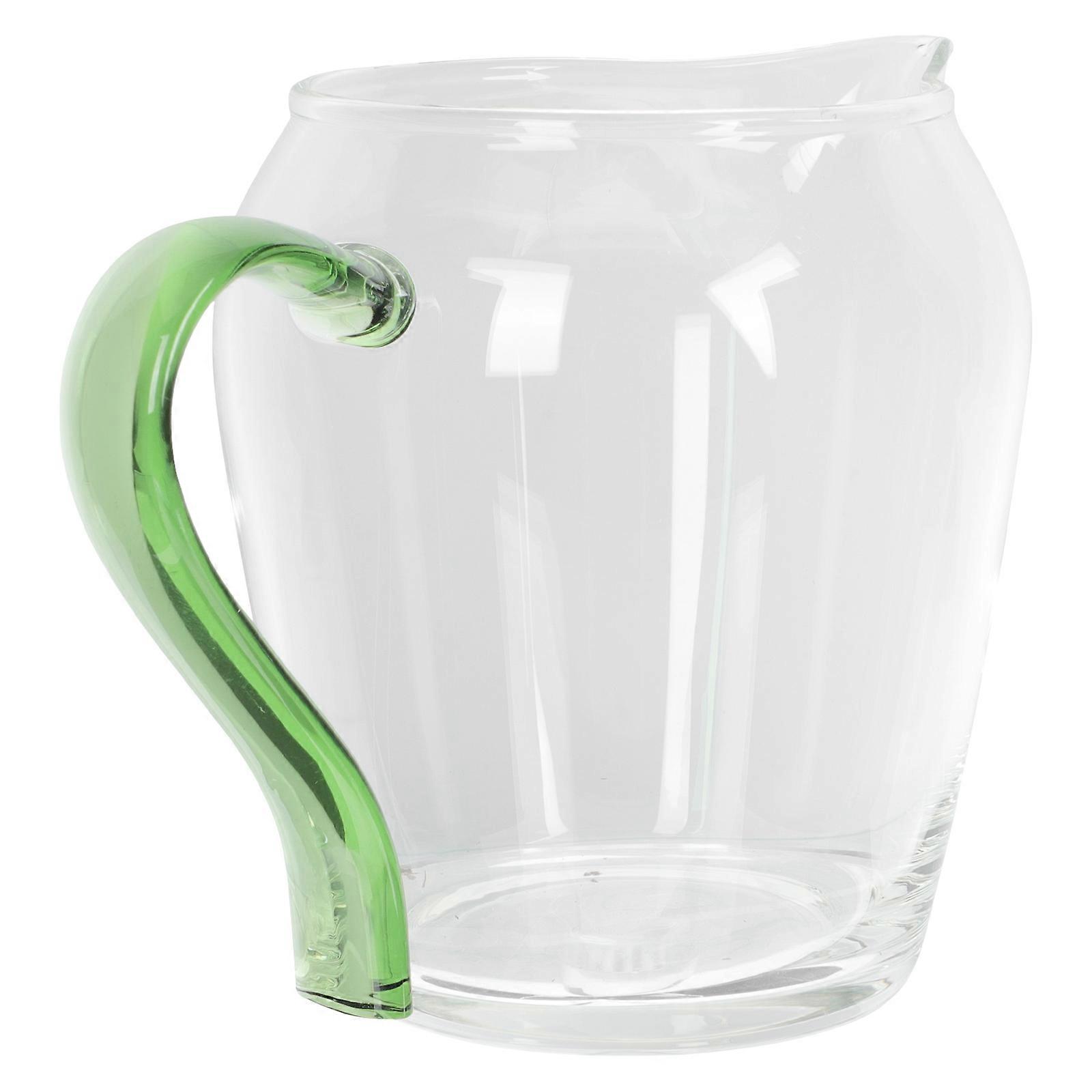 Simple Style Tea Dispenser 2Pcs Certified Glass Milk Holder for Dining Purpose with Comfortable Side Handle Design